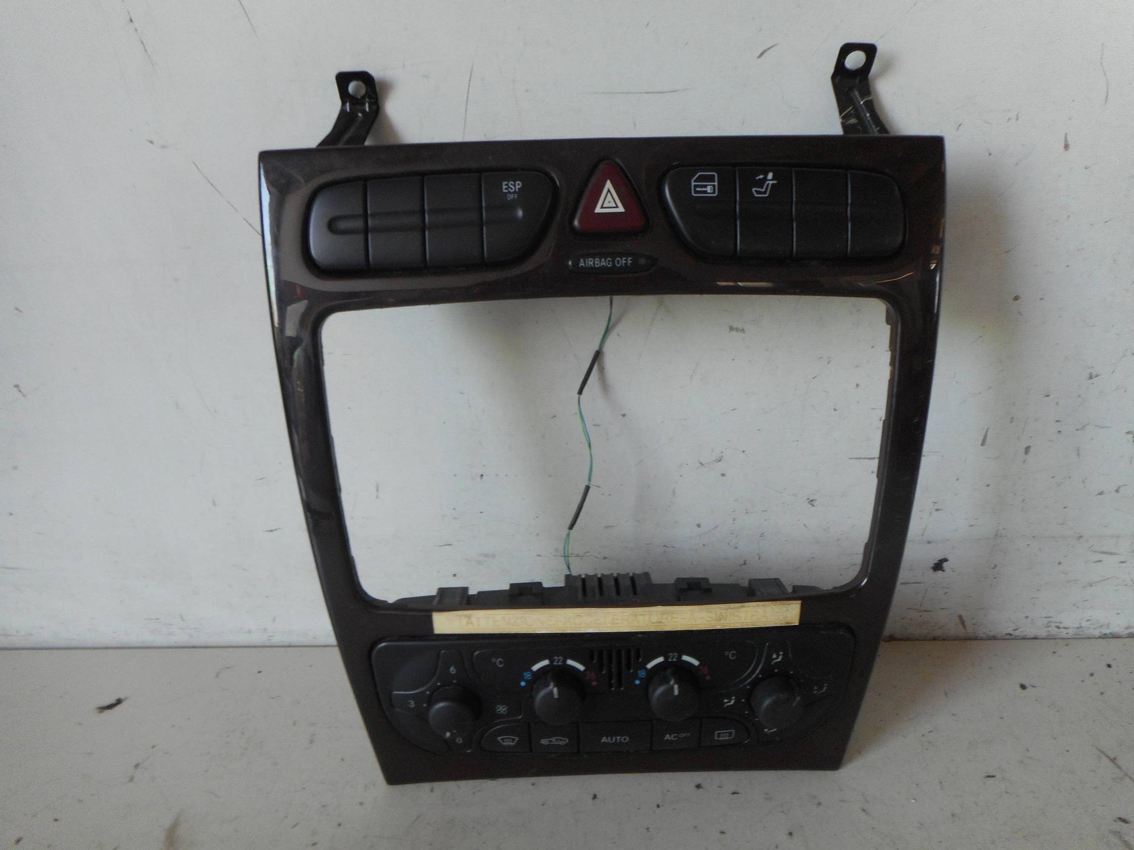 Blocco comando climatizzazione